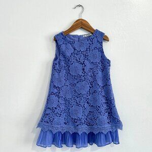 Mayoral Lavender Floral Lace Dress